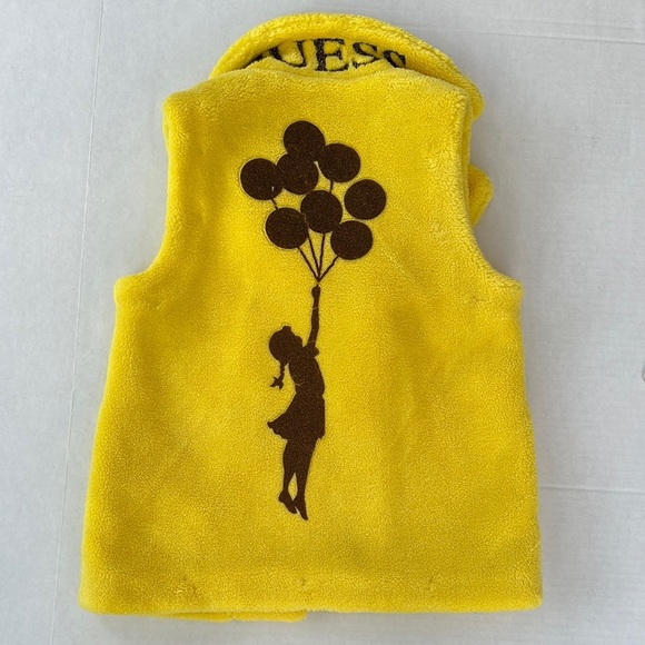 New GUESS MiniMe Delia Faux-Fur Vest SZ 8 - Picture 1 of 6